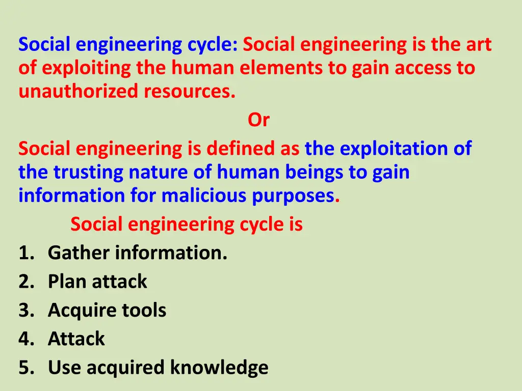 social engineering cycle social engineering