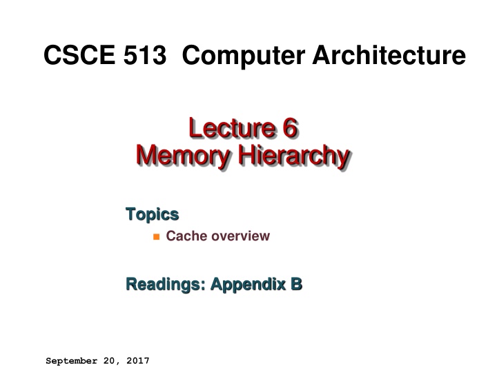 csce 513 computer architecture