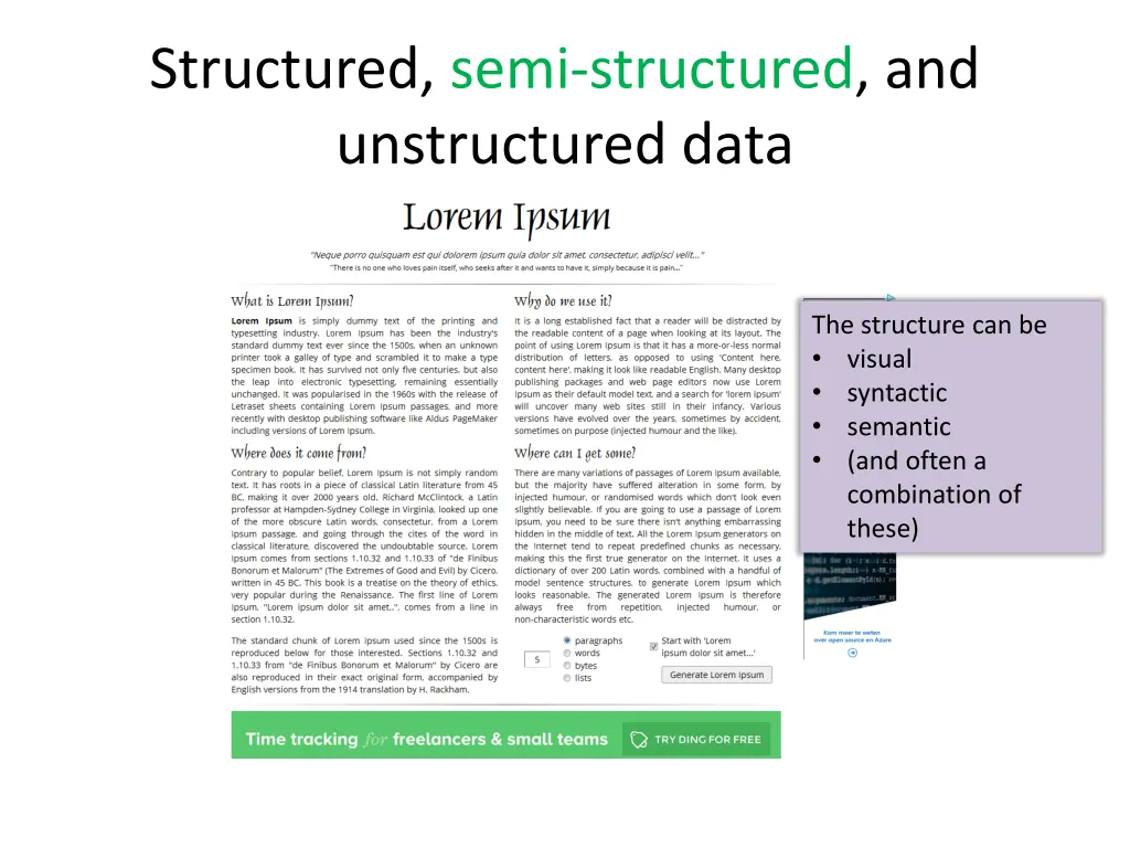 structured semi structured and unstructured data 2