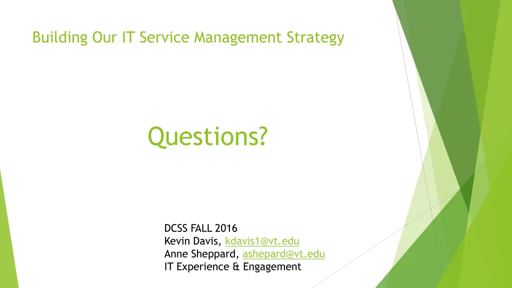 building our it service management strategy 1