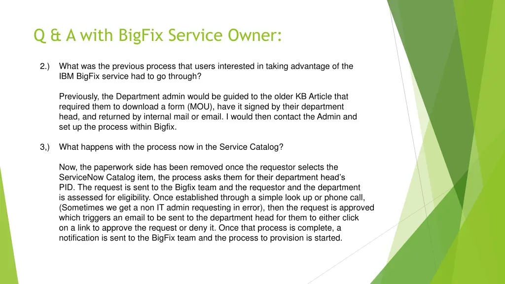 q a with bigfix service owner 1