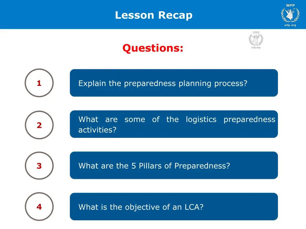 lesson recap