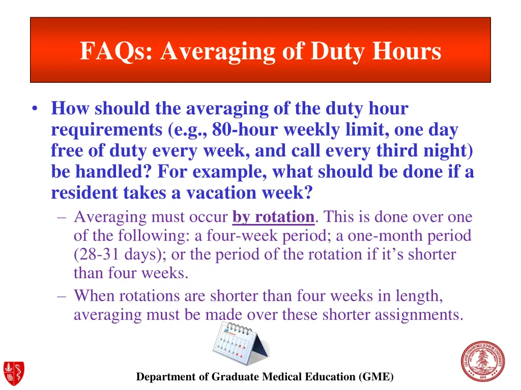 faqs averaging of duty hours
