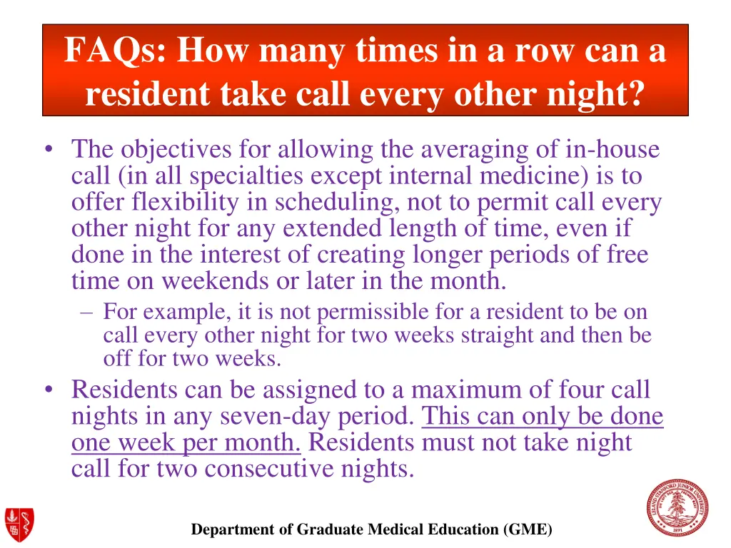 faqs how many times in a row can a resident take