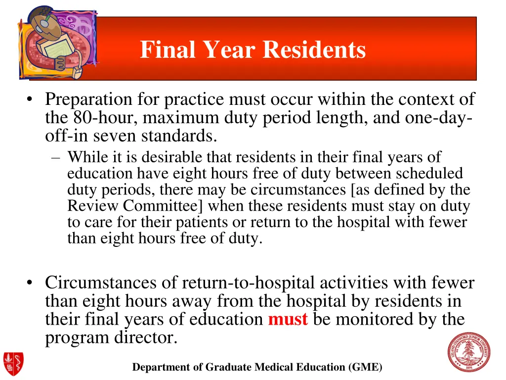final year residents