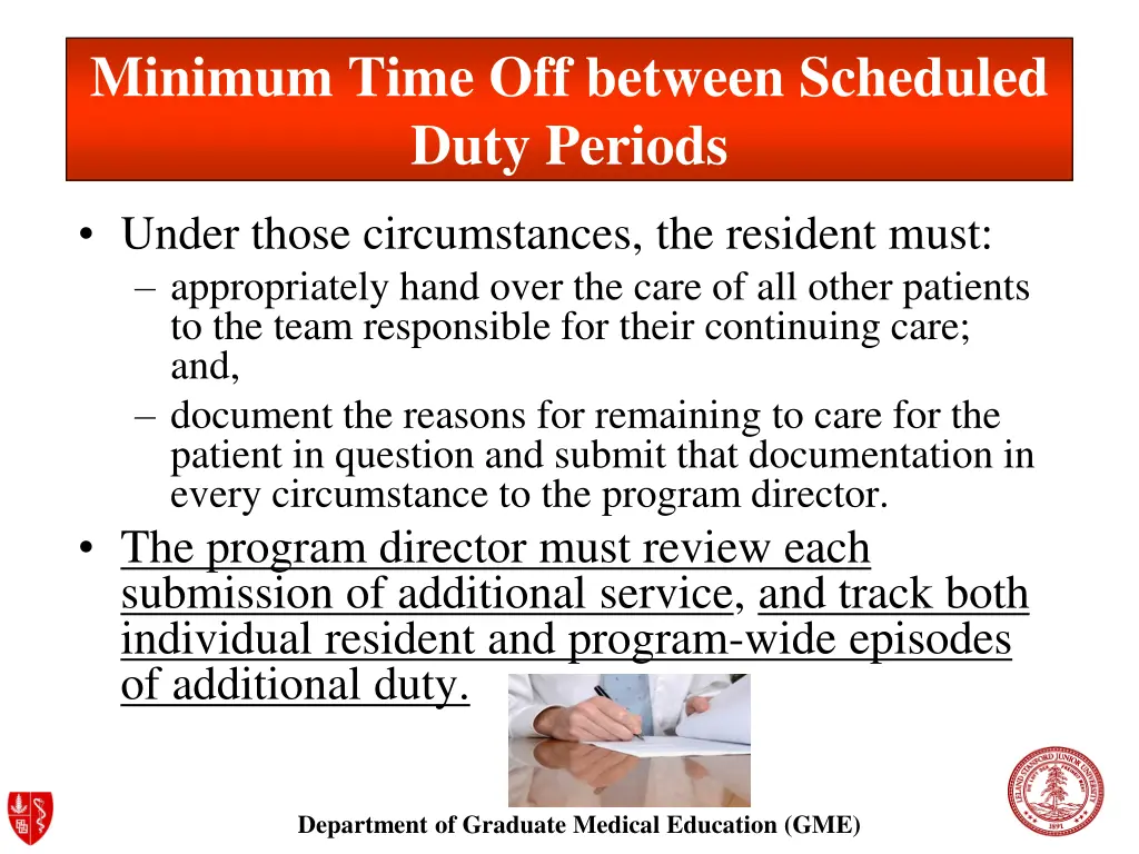 minimum time off between scheduled duty periods 1