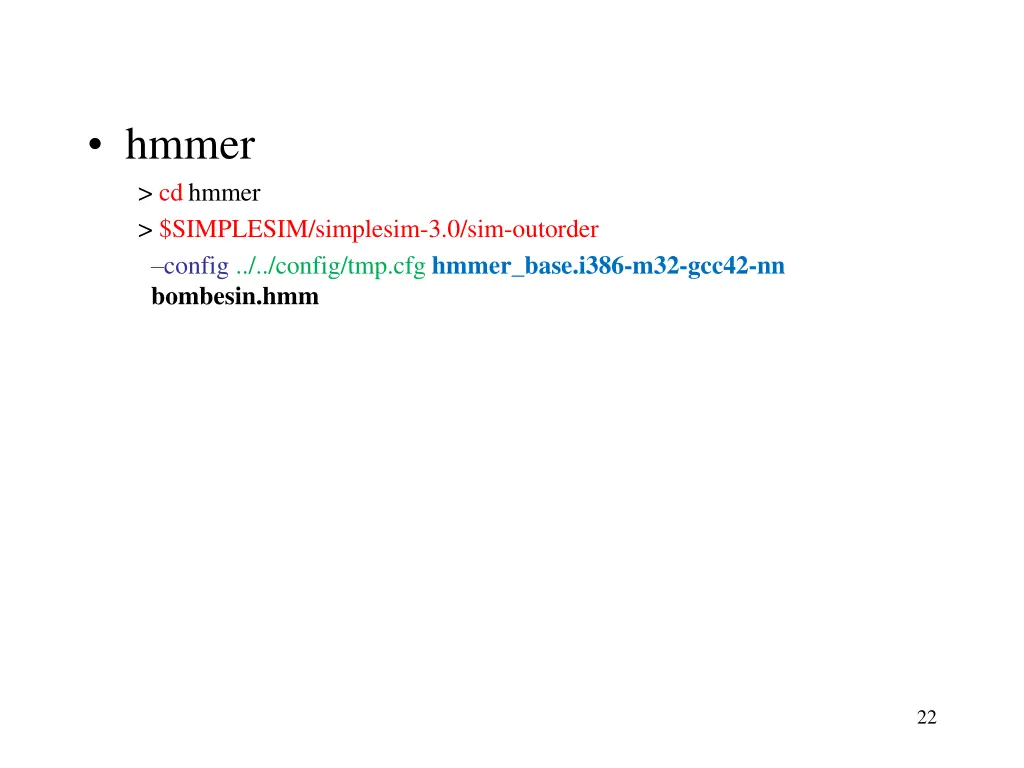 hmmer cd hmmer simplesim simplesim