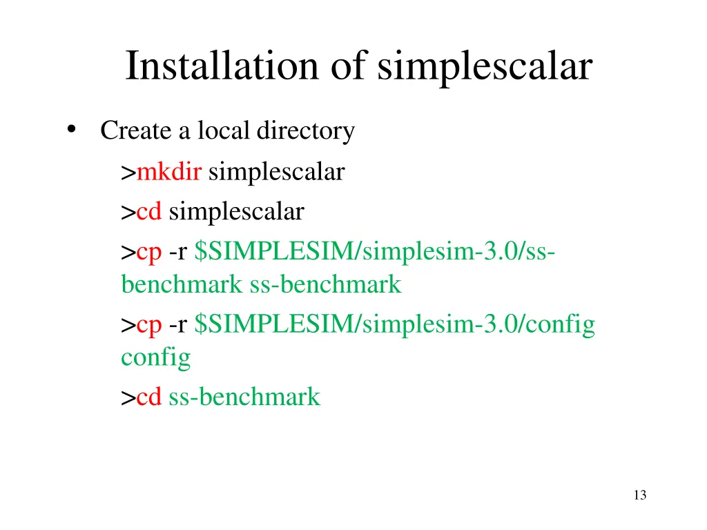 installation of simplescalar 1
