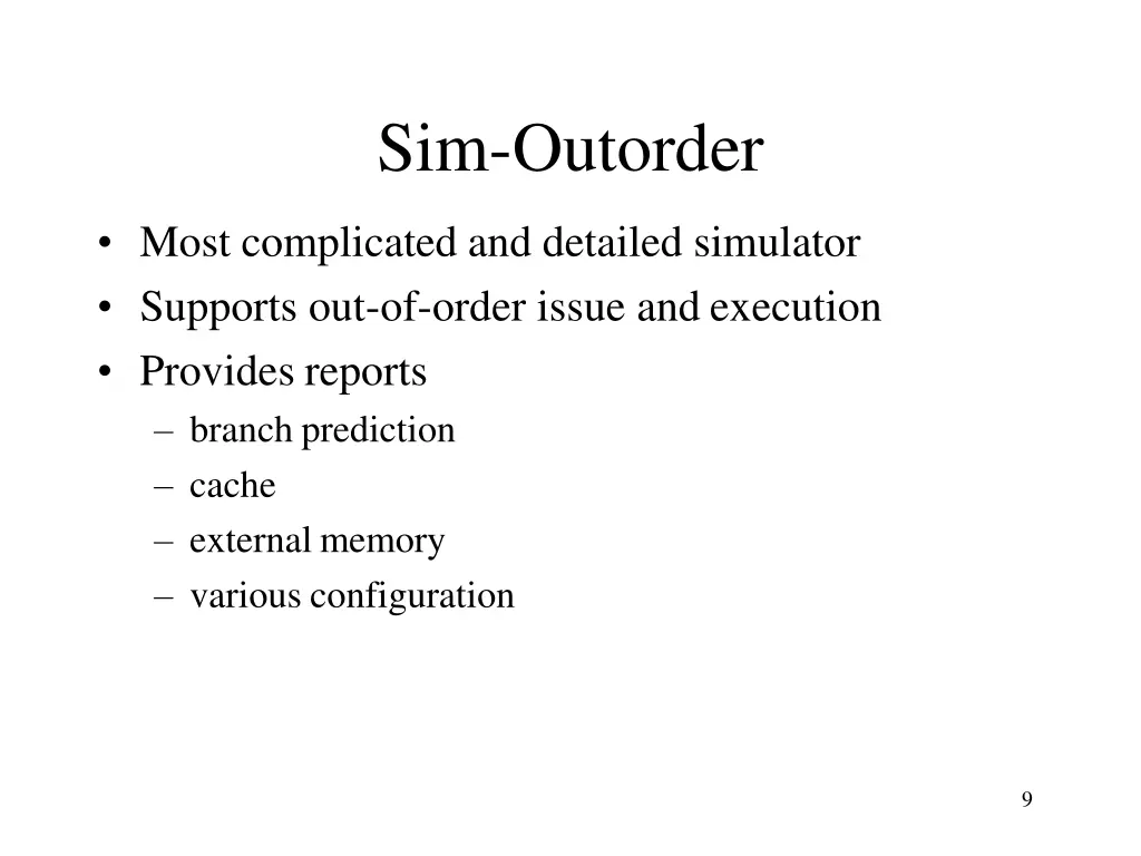 sim outorder