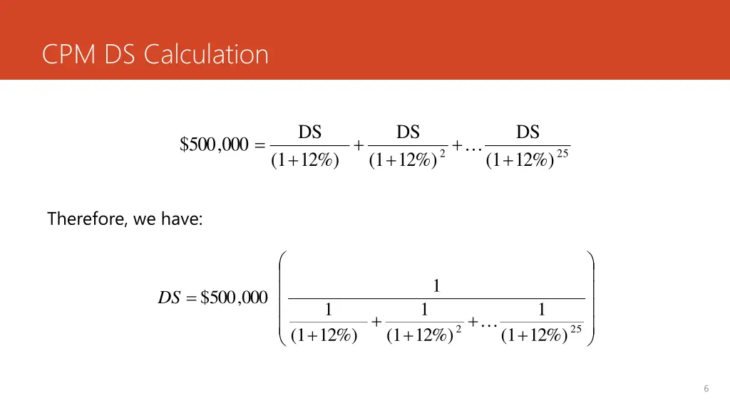 cpm ds calculation 1