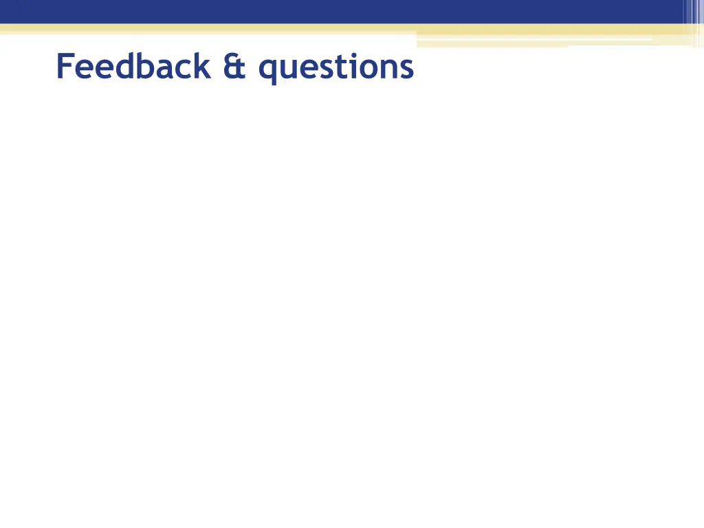 feedback questions