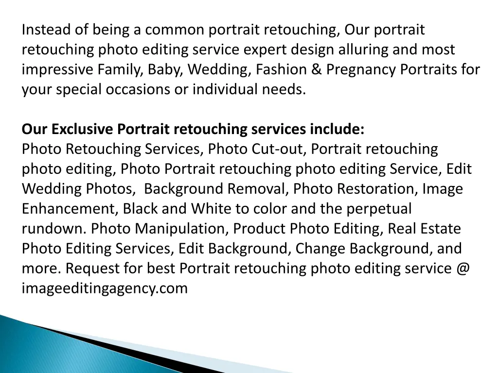 instead of being a common portrait retouching
