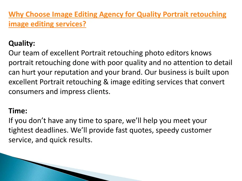 why choose image editing agency for quality
