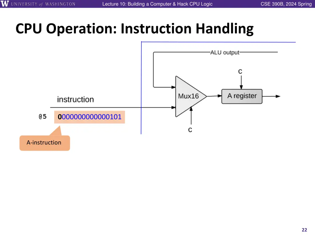 lecture 10 building a computer hack cpu logic 21
