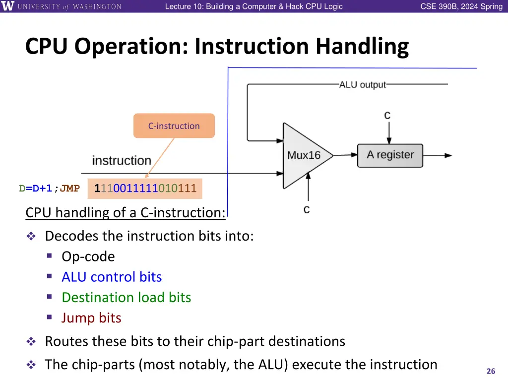 lecture 10 building a computer hack cpu logic 25