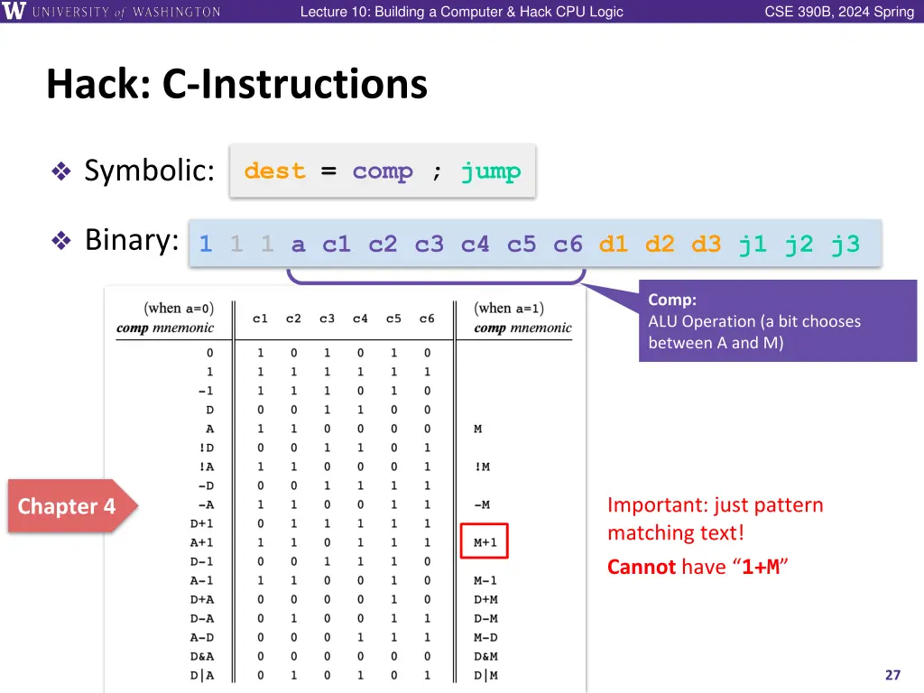 lecture 10 building a computer hack cpu logic 26