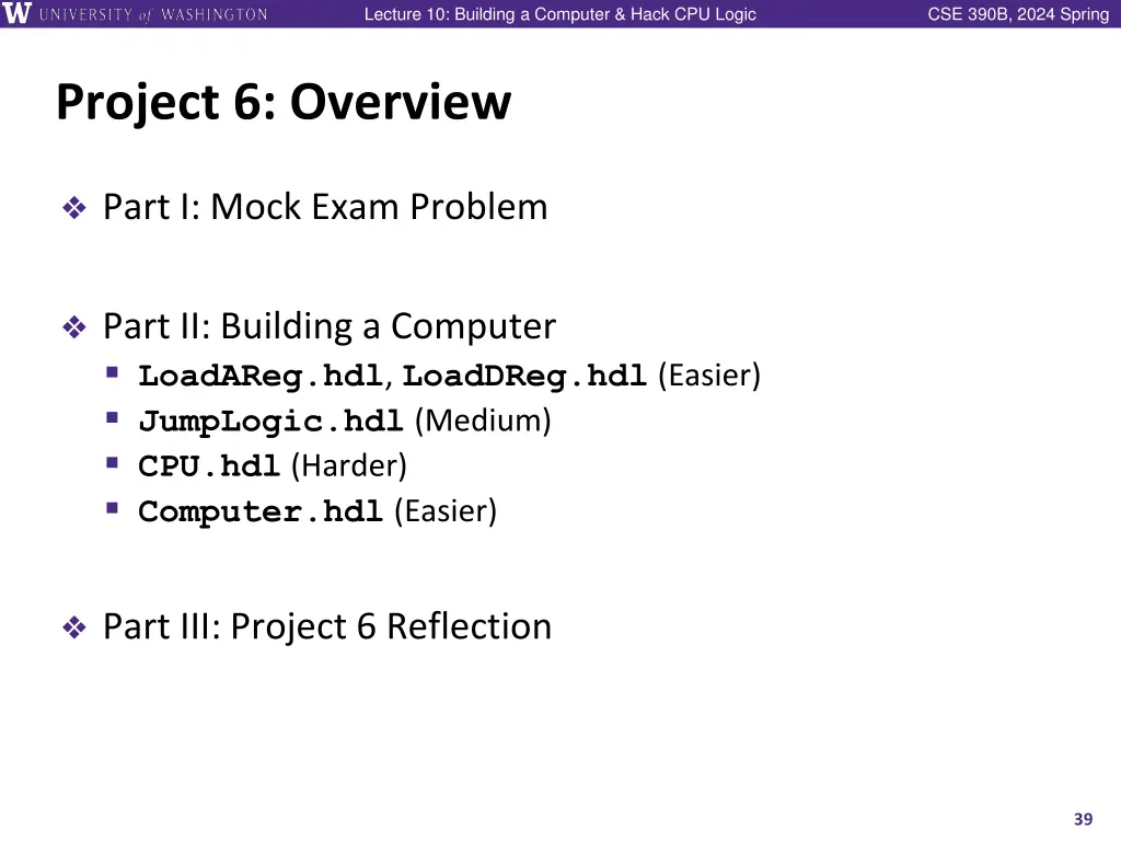 lecture 10 building a computer hack cpu logic 38