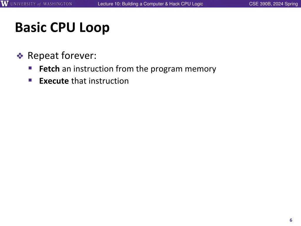 lecture 10 building a computer hack cpu logic 5