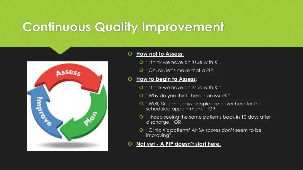 continuous quality improvement