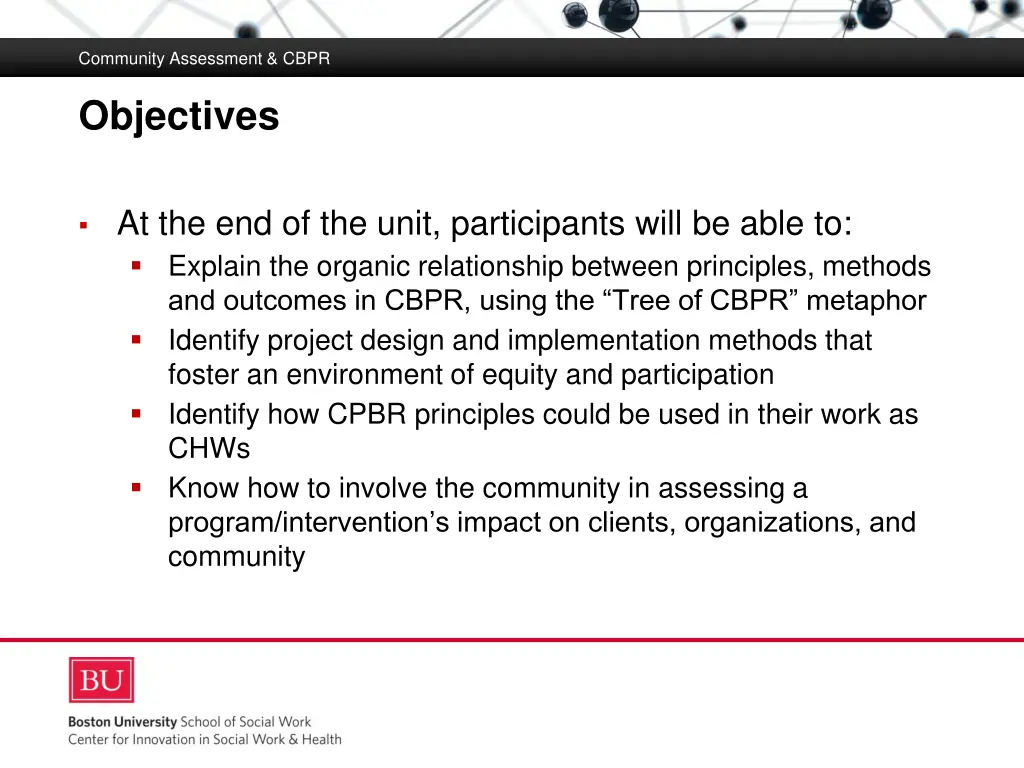 community assessment cbpr
