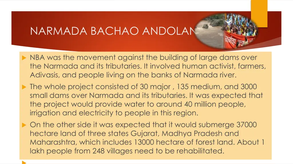 narmada bachao andolan