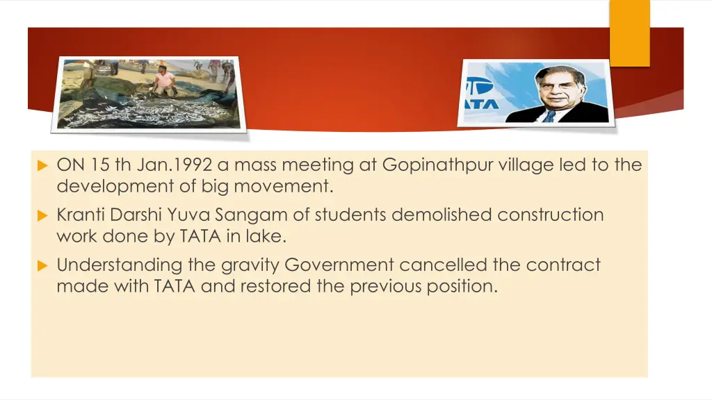 on 15 th jan 1992 a mass meeting at gopinathpur
