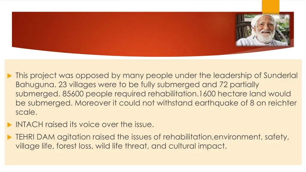 this project was opposed by many people under