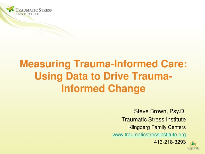 measuring trauma informed care using data