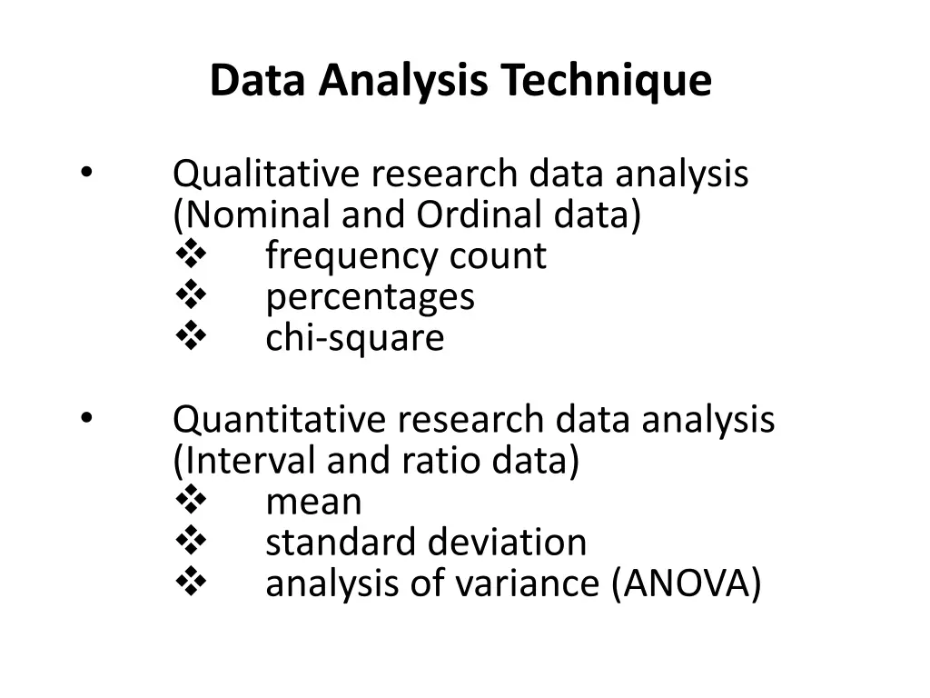 data analysis technique
