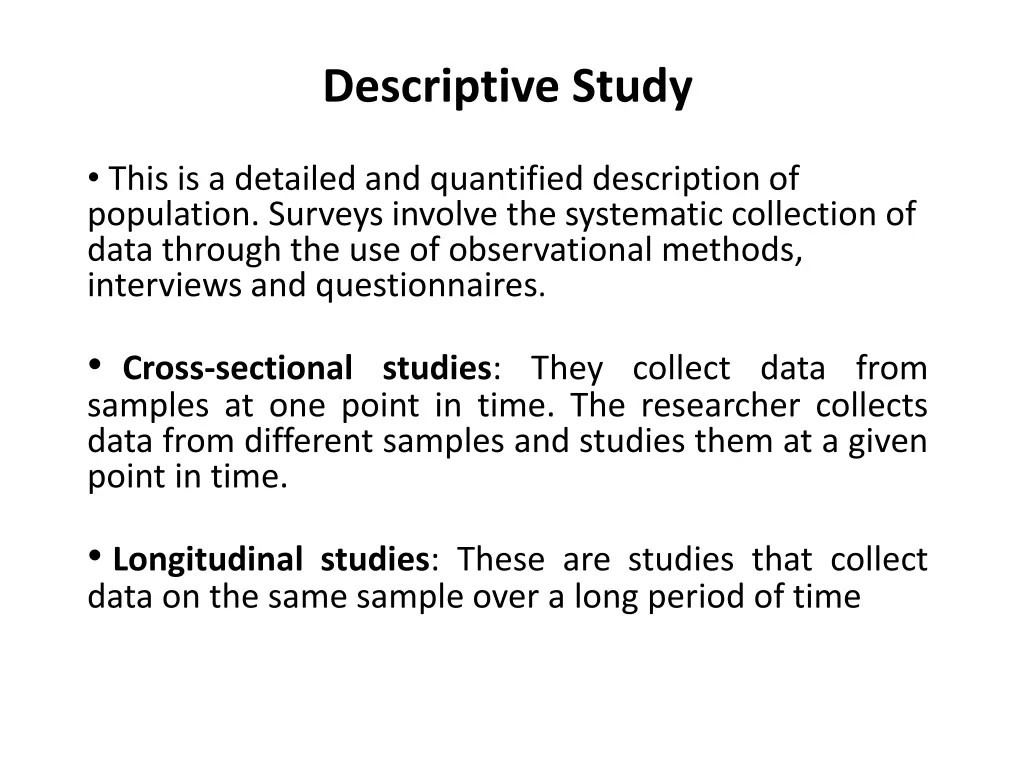 descriptive study