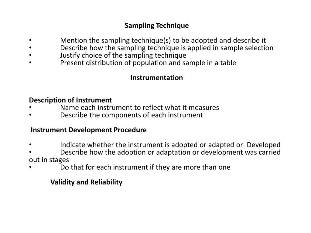 sampling technique
