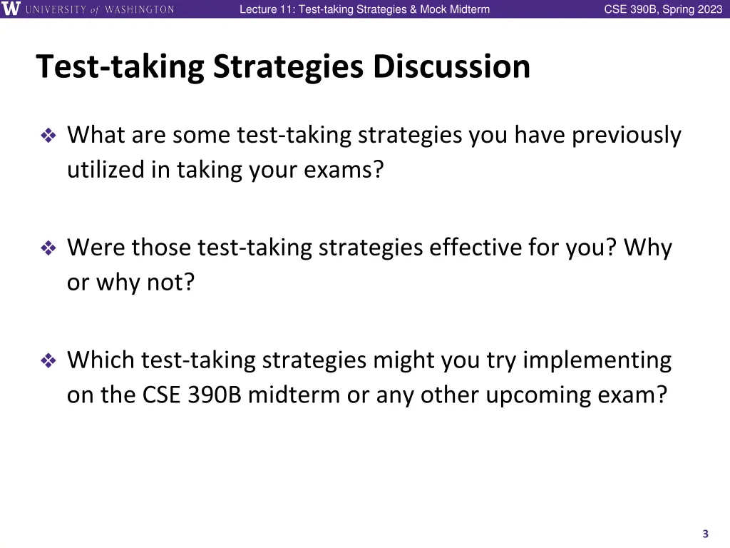 lecture 11 test taking strategies mock midterm 2