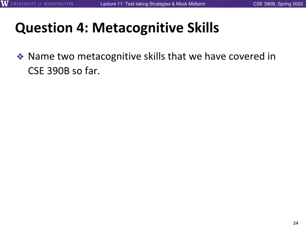lecture 11 test taking strategies mock midterm 23