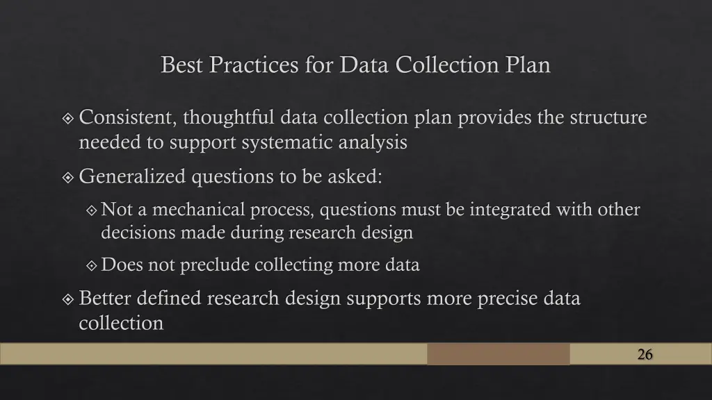 best practices for data collection plan