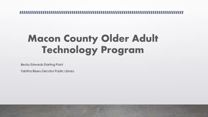 macon county older adult technology program