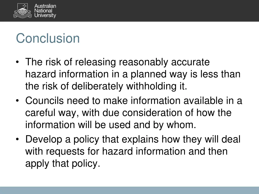 conclusion