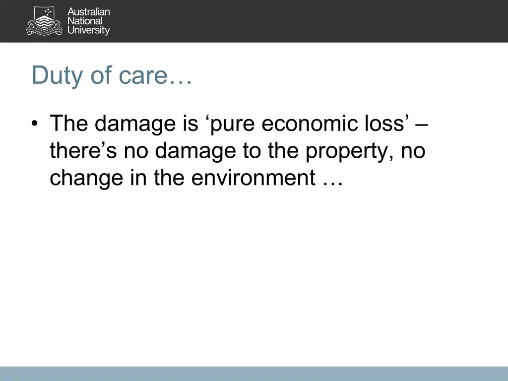 duty of care