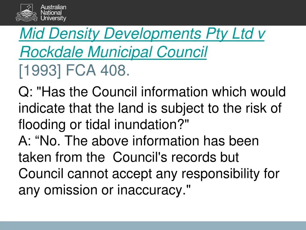 mid density developments pty ltd v rockdale