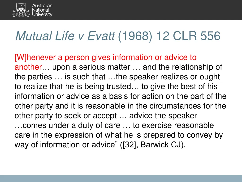 mutual life v evatt 1968 12 clr 556 1