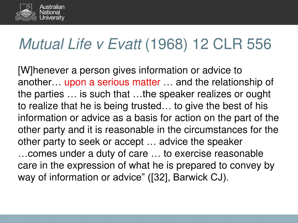 mutual life v evatt 1968 12 clr 556 2