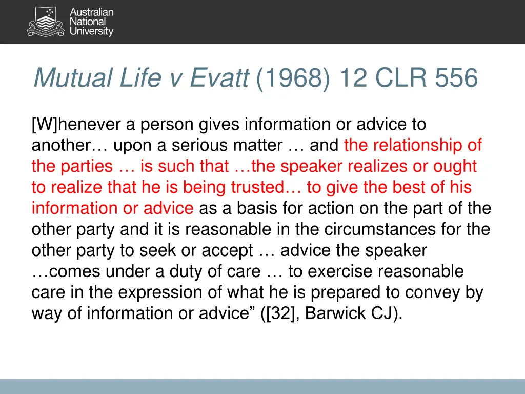 mutual life v evatt 1968 12 clr 556 3