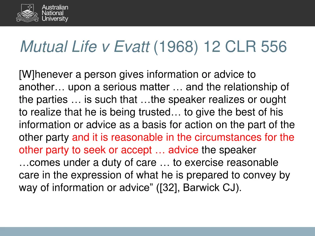 mutual life v evatt 1968 12 clr 556 5