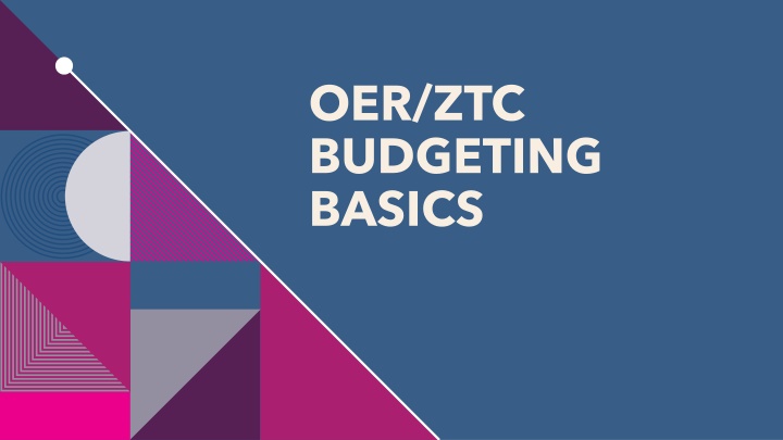 oer ztc budgeting basics