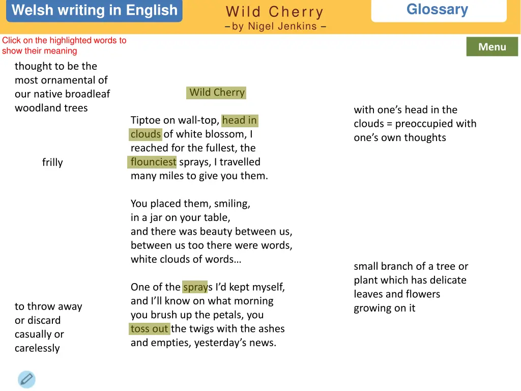 glossary