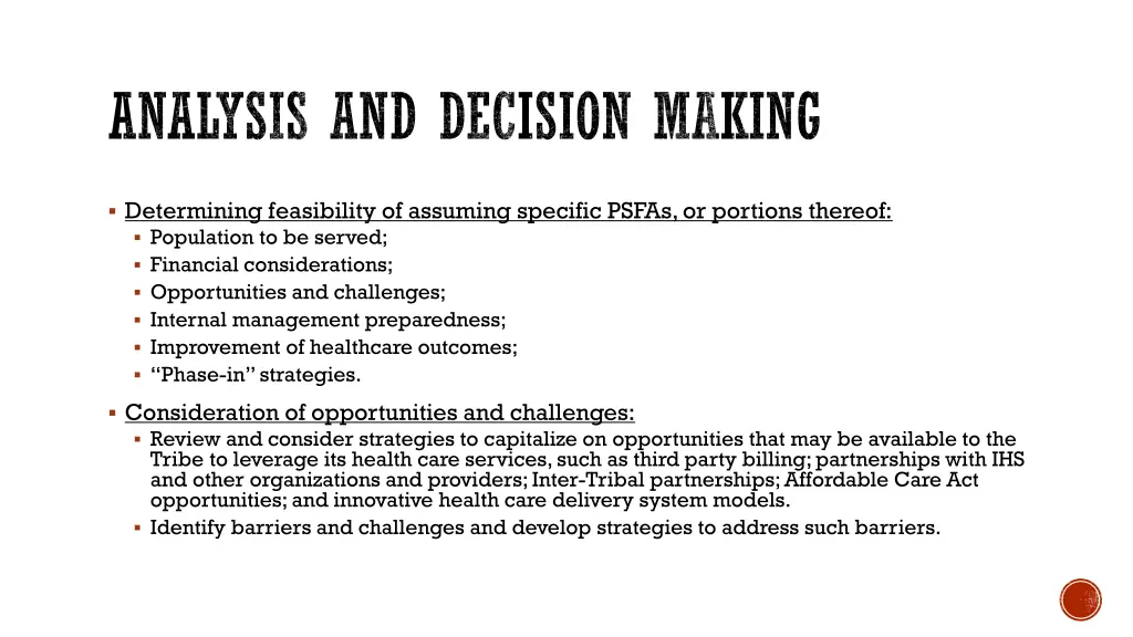 analysis and decision making 1