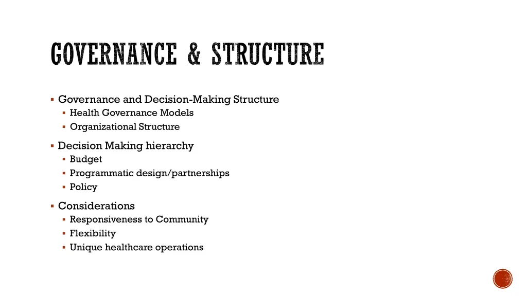 governance structure