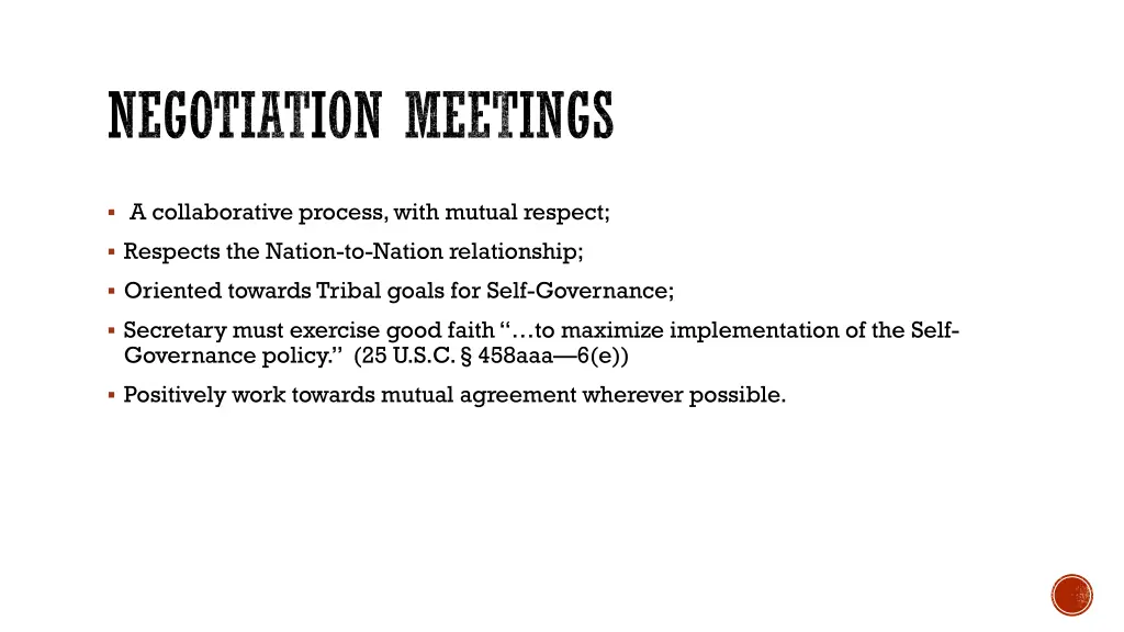 negotiation meetings