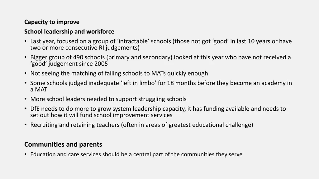 capacity to improve school leadership
