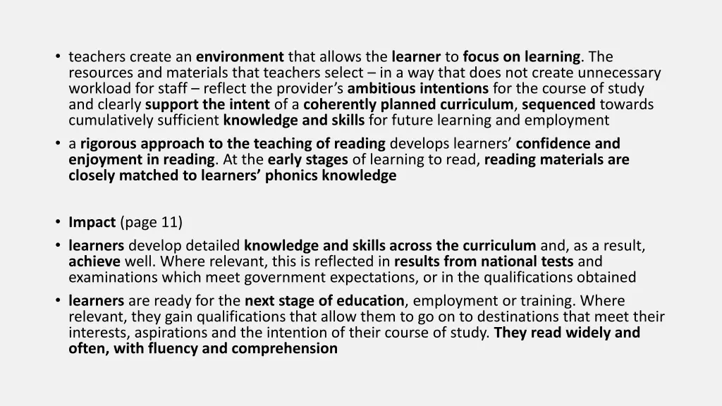 teachers create an environment that allows