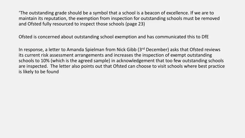 the outstanding grade should be a symbol that